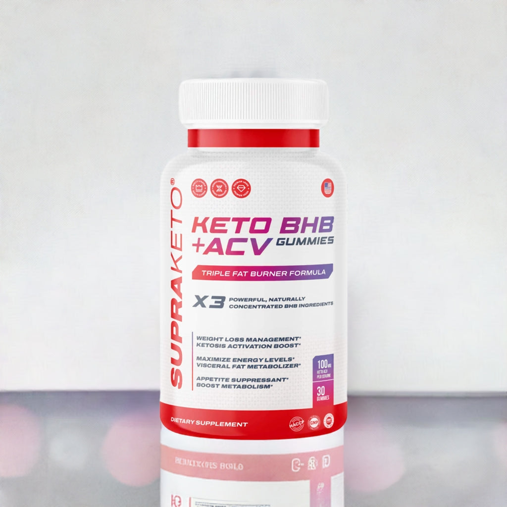 Supra KETO BHB + ACV Gummies for Weight Loss - Buy 3 Get 2 Free